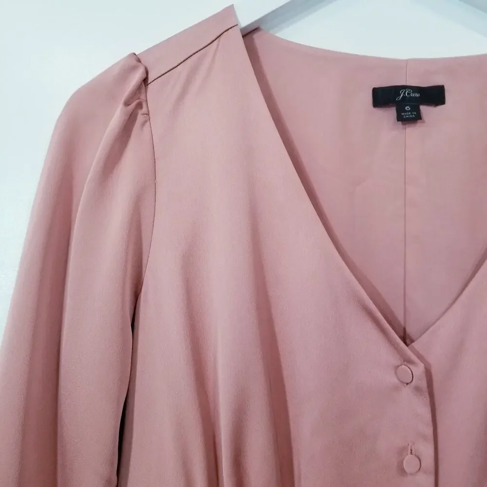 J. Crew Button Front A-Line Midi Dress
